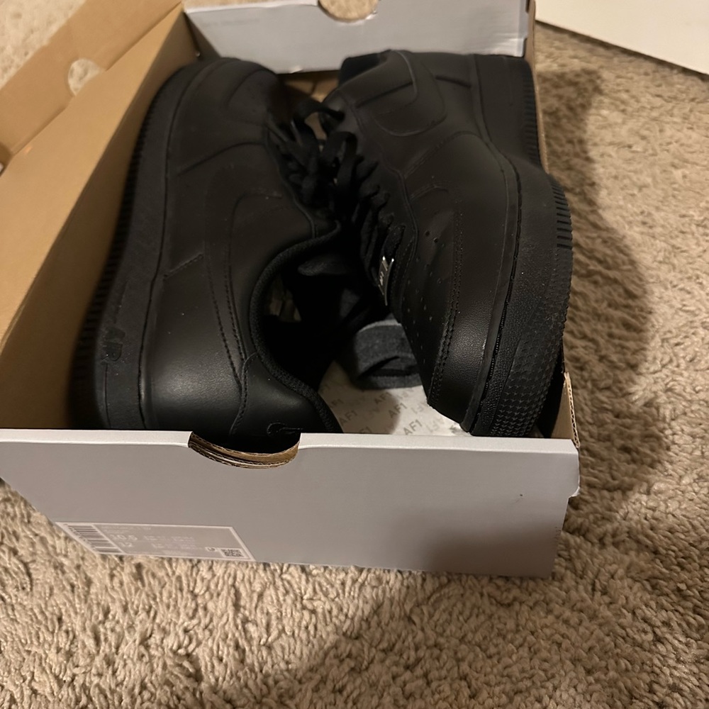 Black Nike Air Force 1s